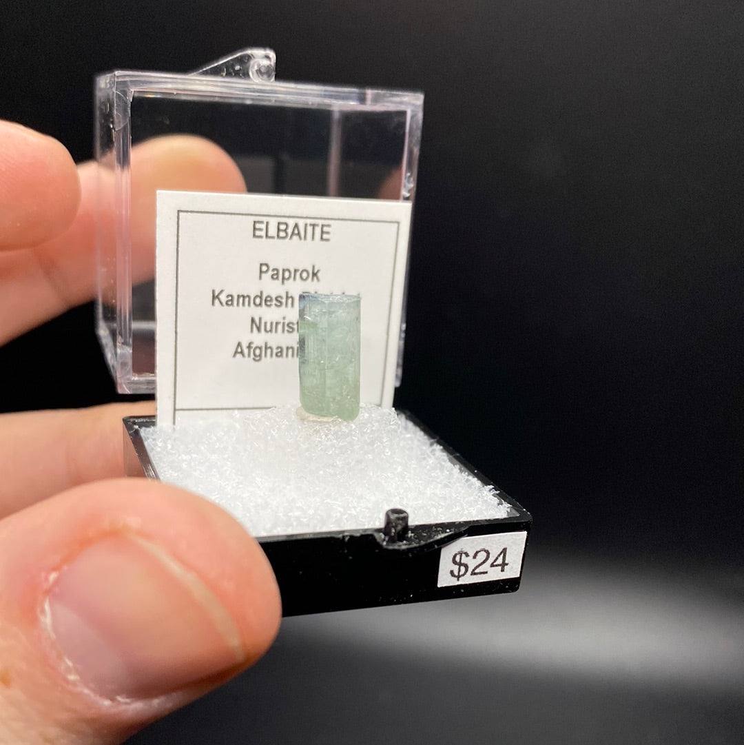 Elbaite Tourmaline Thumbnail Specimen - Afghanistan