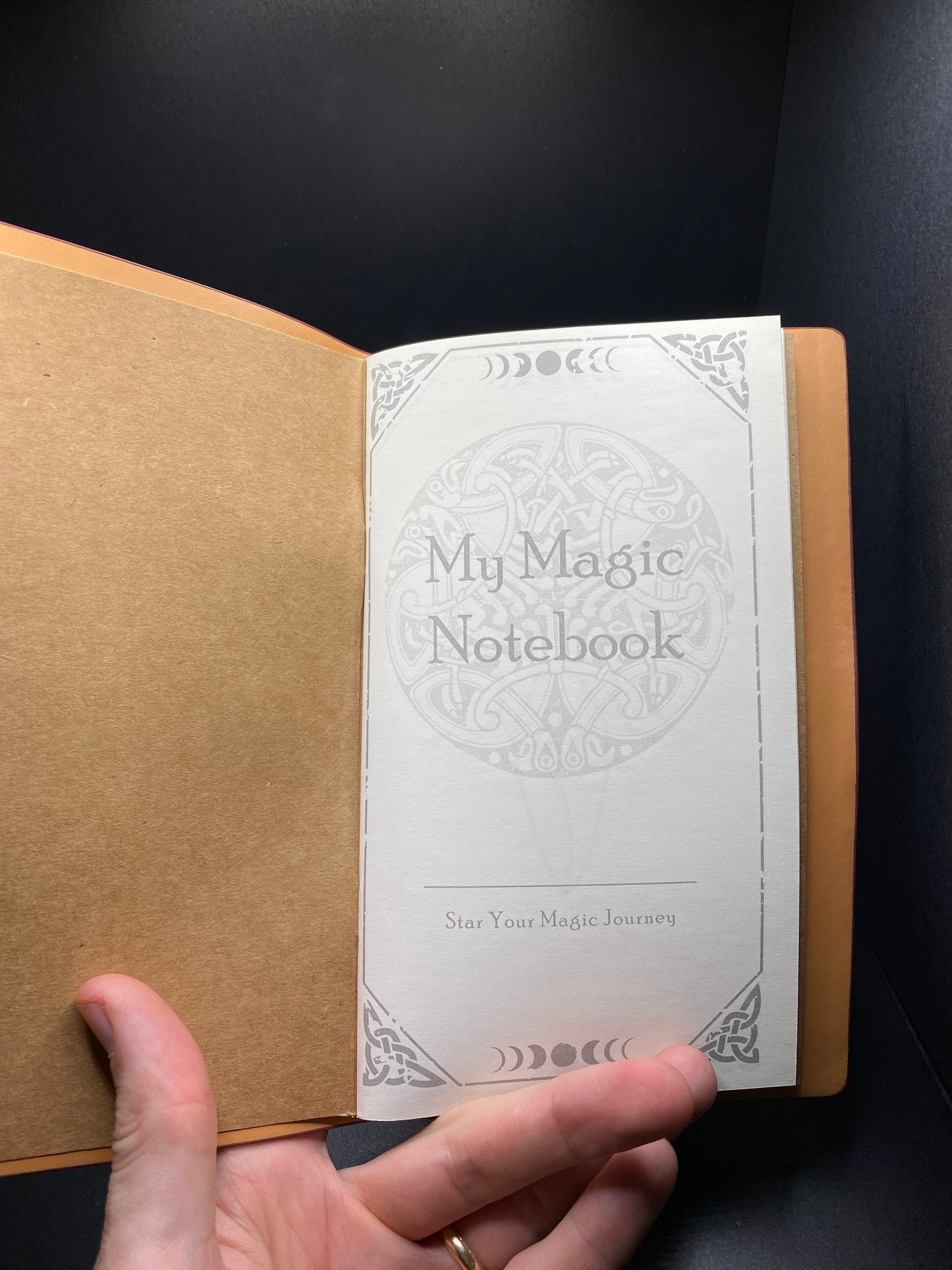 Crystal Notebook Journal - Brownish red
