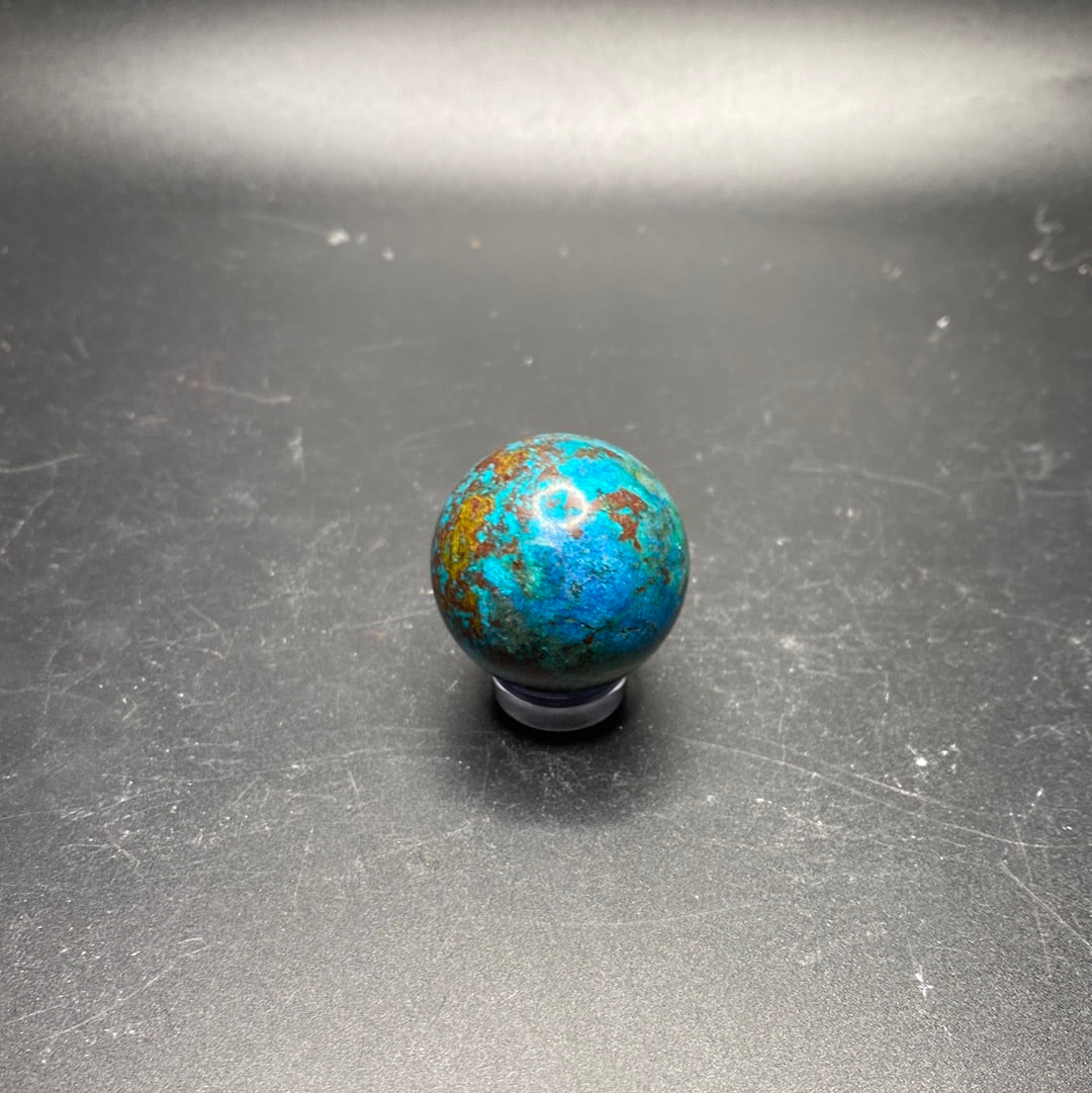 Chrysocolla / Copper Mineral Mix Spheres - Namibia - Small / Medium