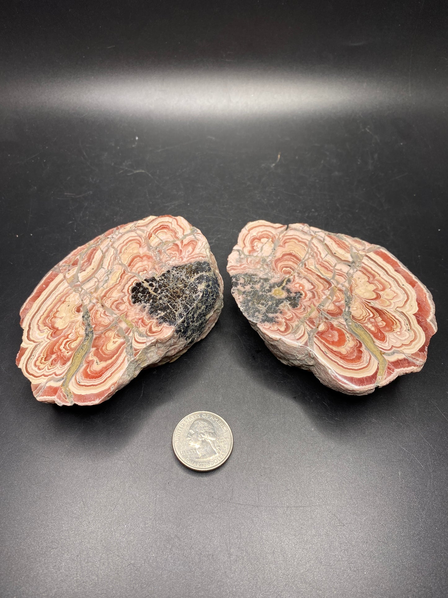 Rhodochrosite - Large Polished Pair - Argentina