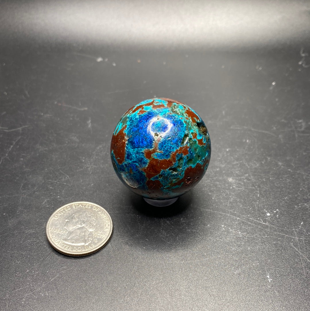 Chrysocolla / Copper Mineral Mix Spheres - Namibia - Small / Medium