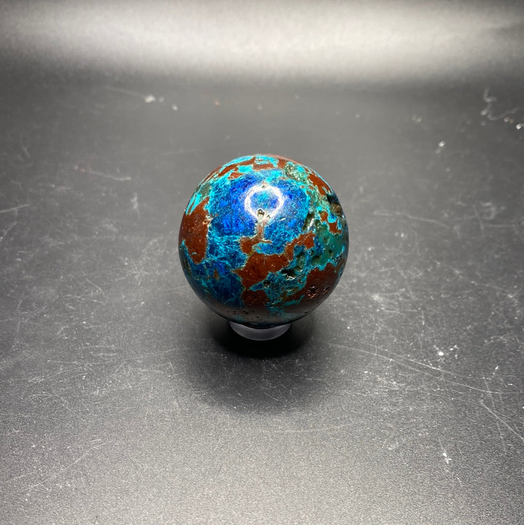 Chrysocolla / Copper Mineral Mix Spheres - Namibia - Small / Medium