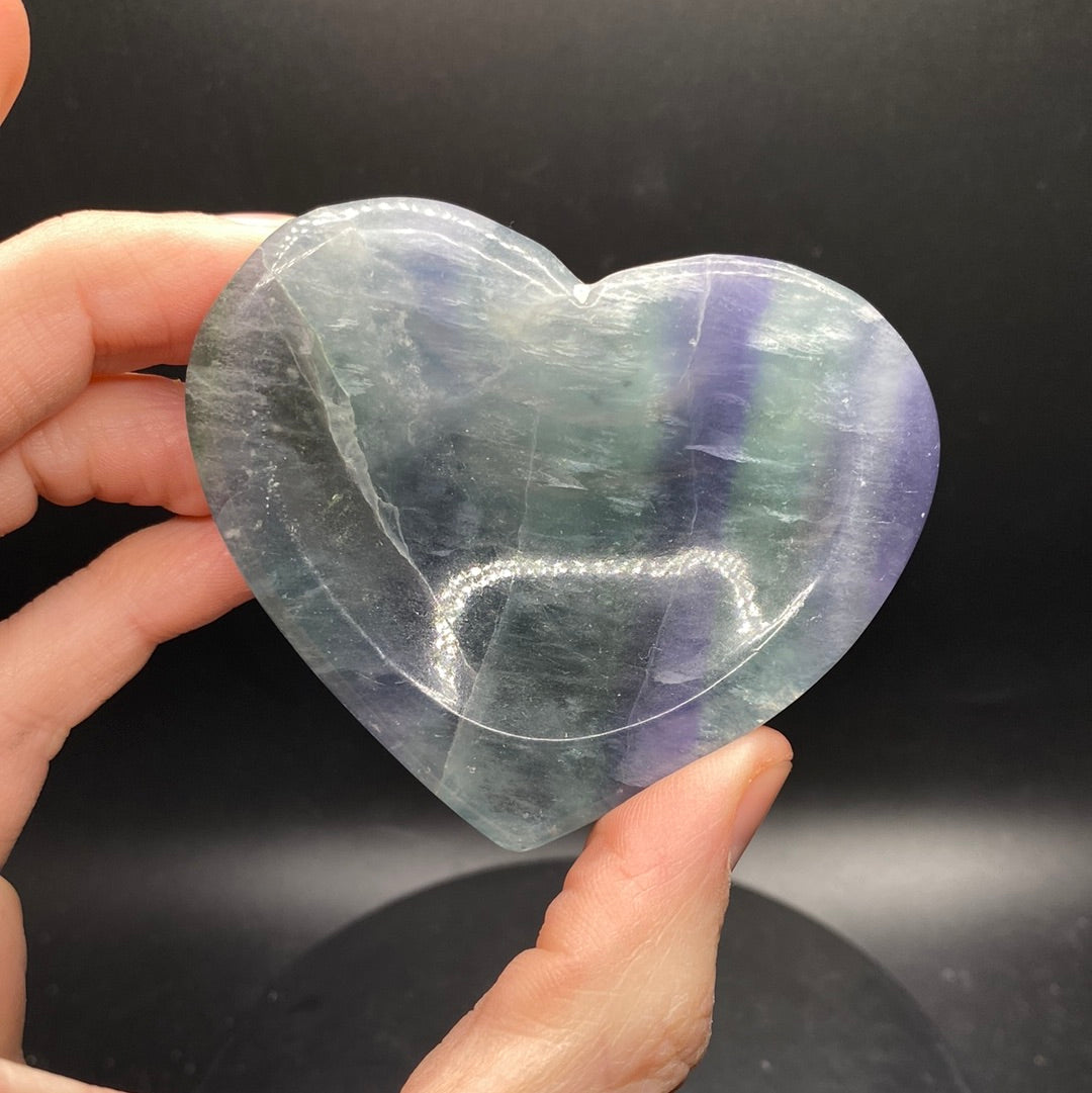 Fluorite Heart Bowl D