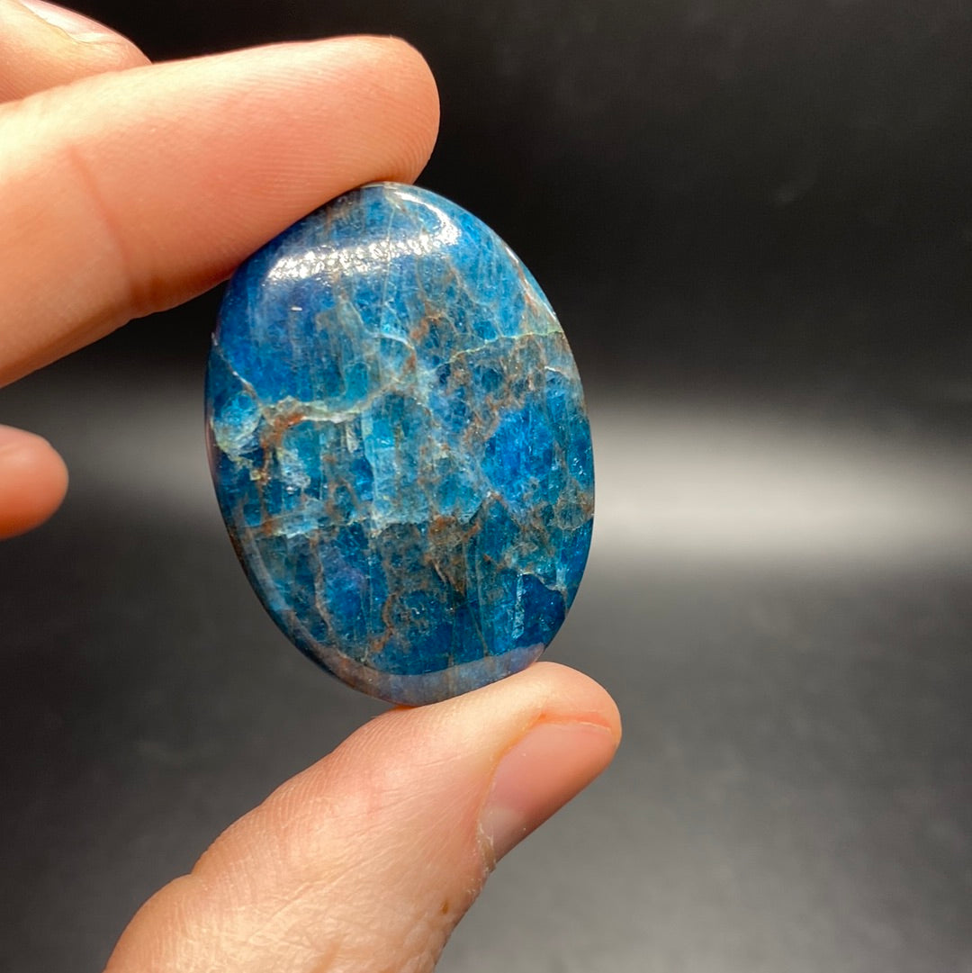 Blue Apatite Cabochon - Large - 10-15g