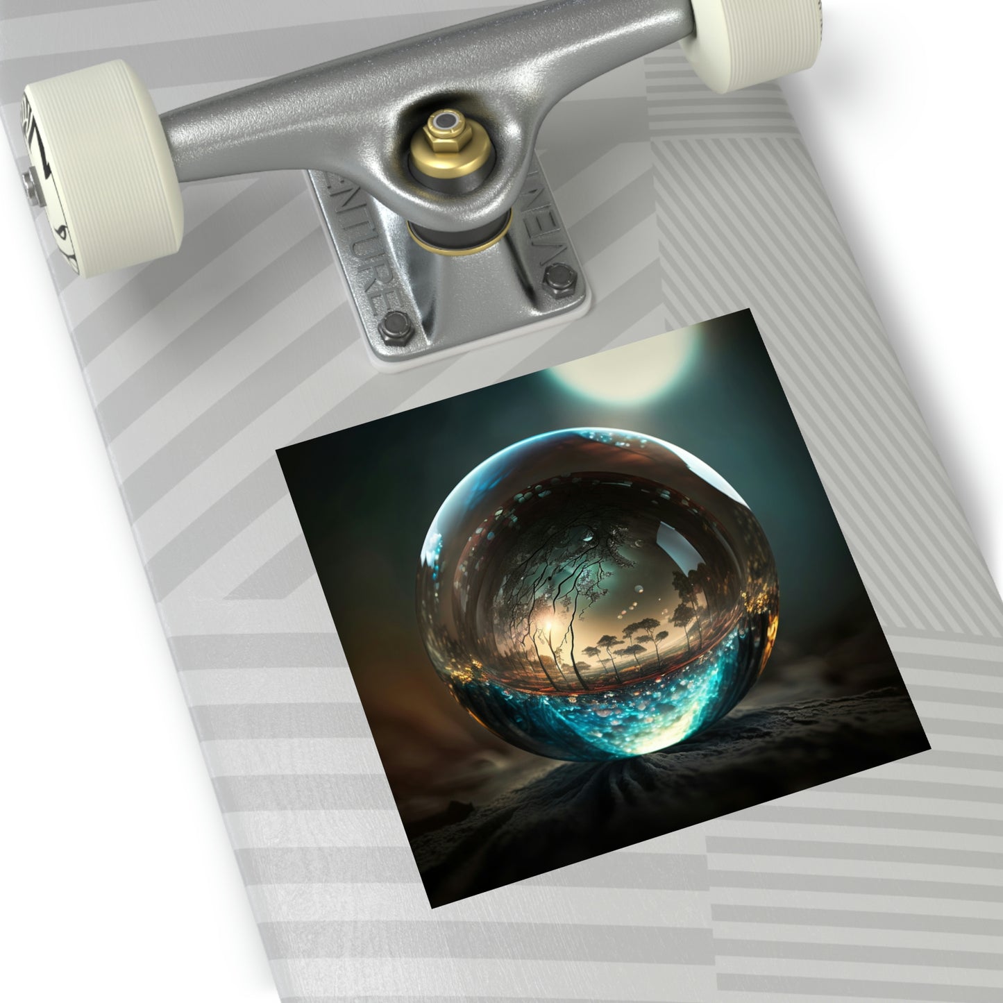 Crystal Sphere Square Sticker