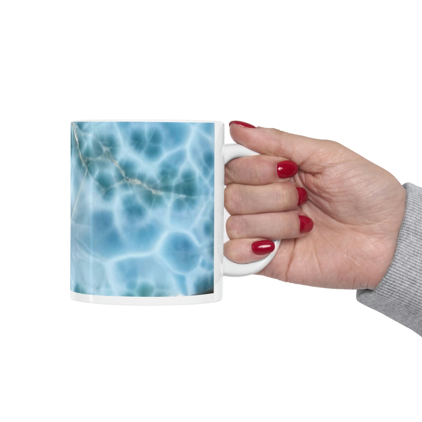 Larimar Pattern Ceramic Mug 11oz