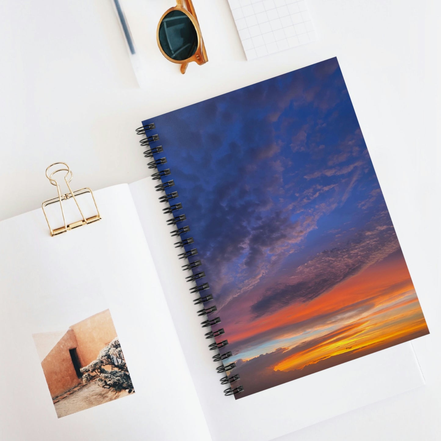 Sunset Design Spiral Notebook - Ruled Line