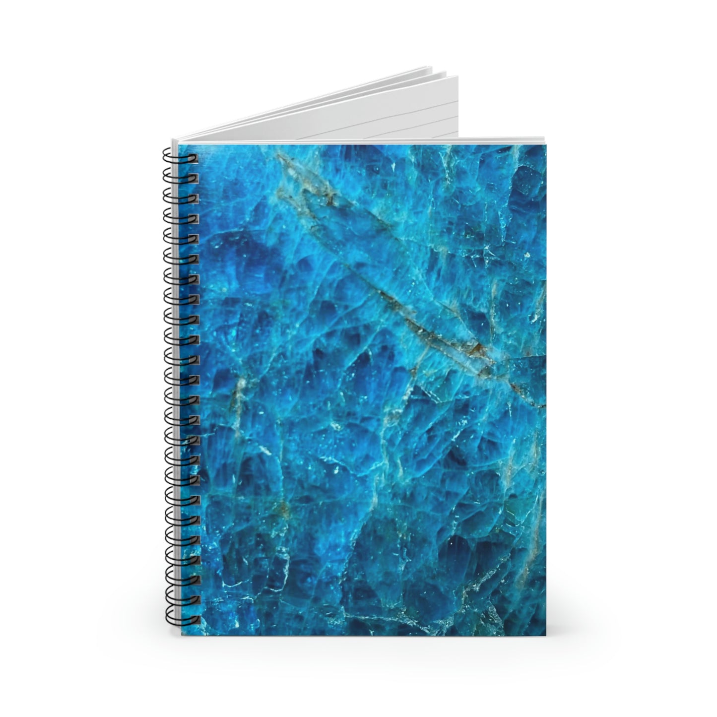 Blue Apatite Spiral Notebook - Ruled Line