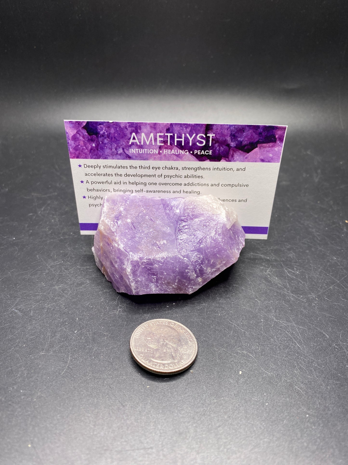 Amethyst Business Card Holder