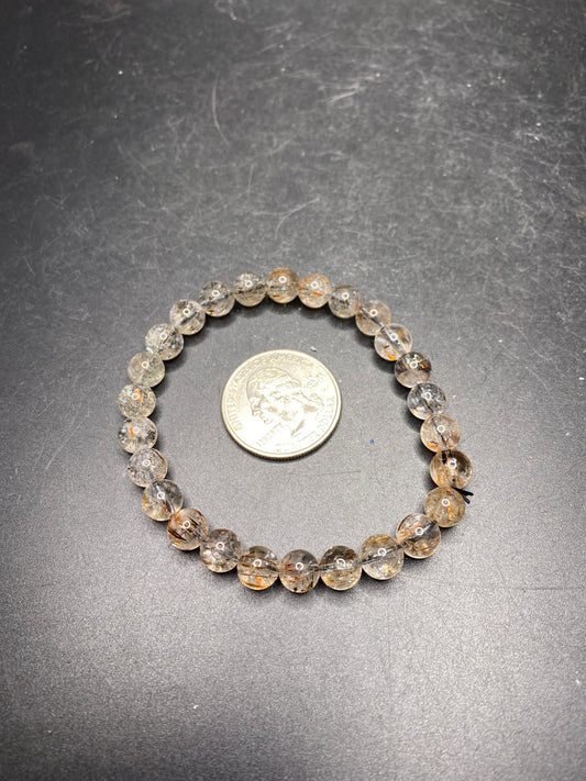 Rabbit Hair Rutile Bracelet - 7-8mm