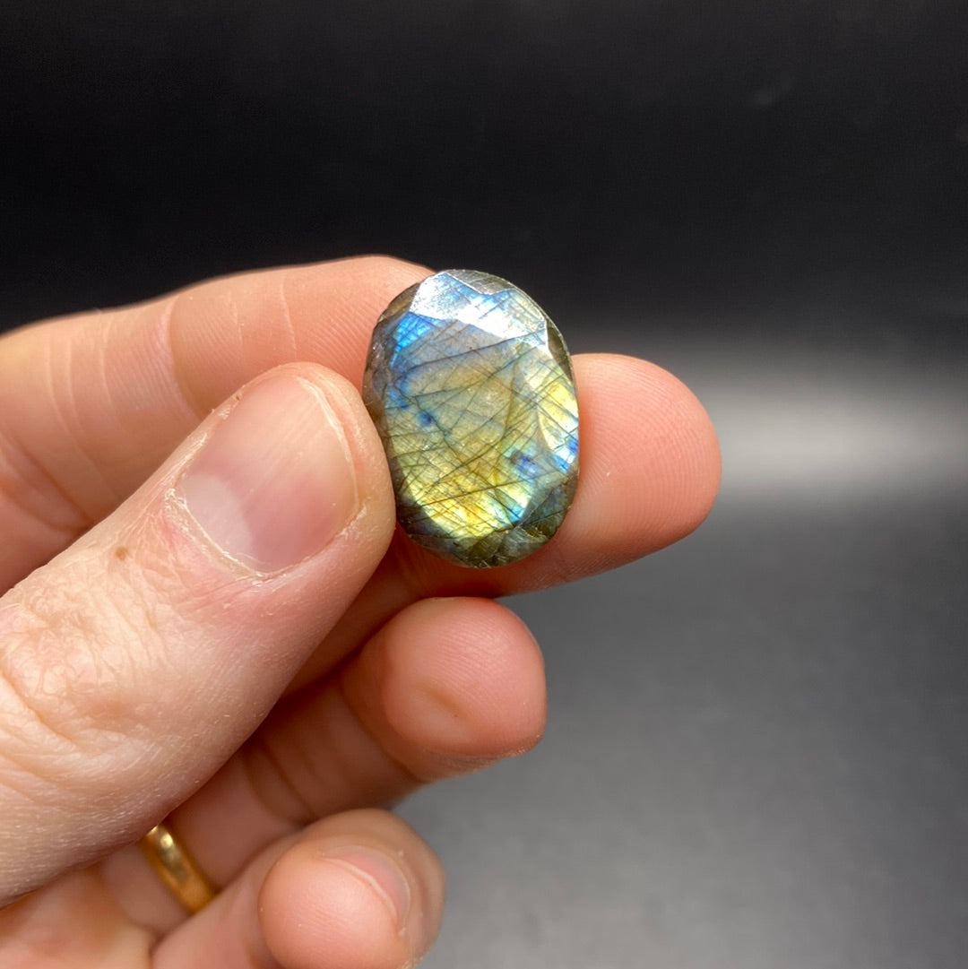 Faceted Labradorite Cabochon - Varoius Sizes