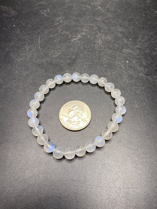 Rainbow Moonstone Bracelet - 7-9mm