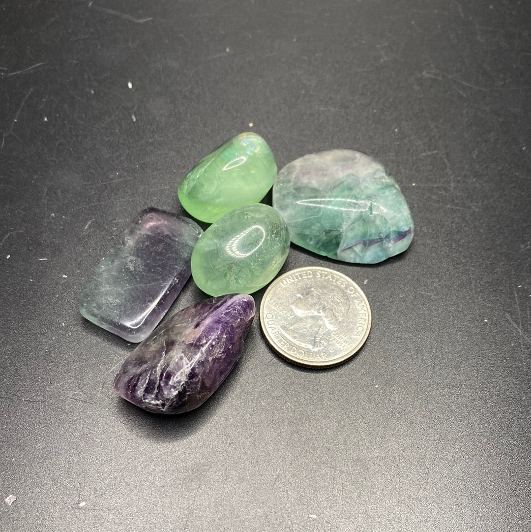 Tumbled Fluorite AA Grade