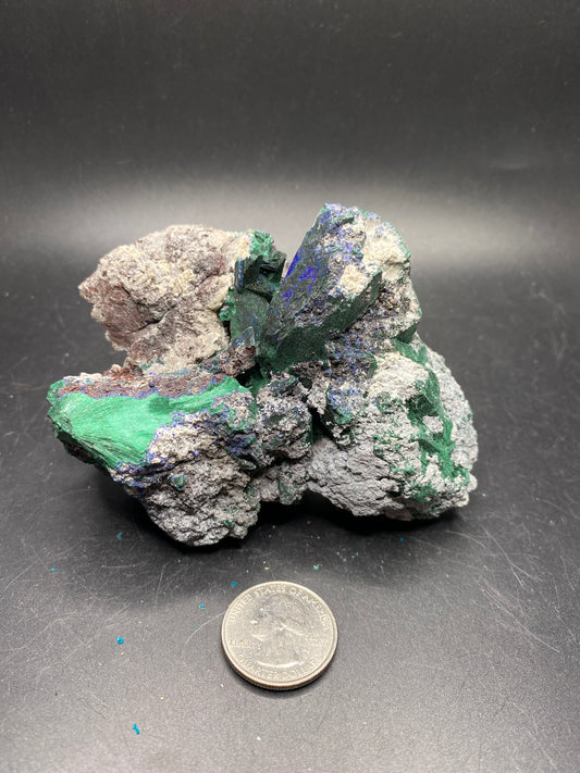 Azurite with Malachite Specimen - Mexico