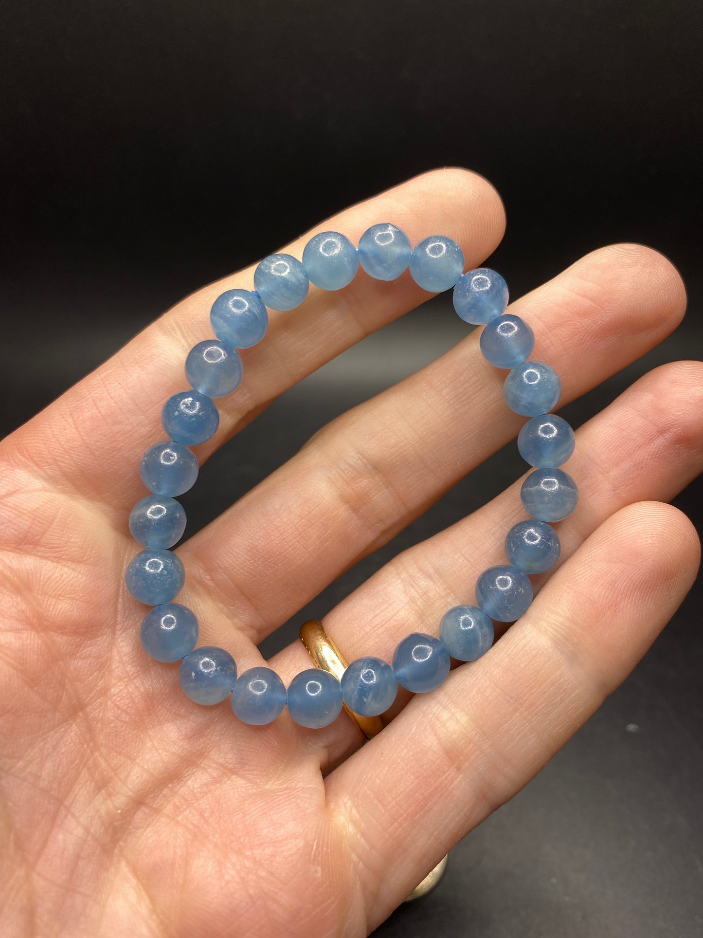 Blue Calcite Bracelet - 7-8mm