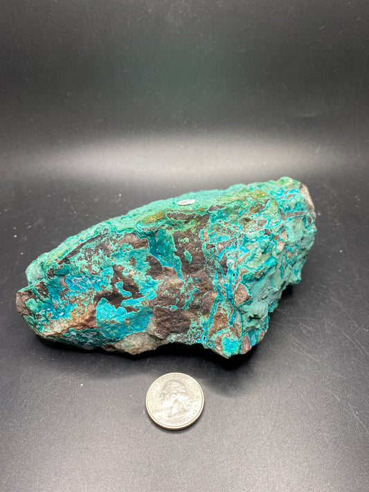 Malachite / Chrysocolla / Shattuckite - Morenci Mine - Arizona