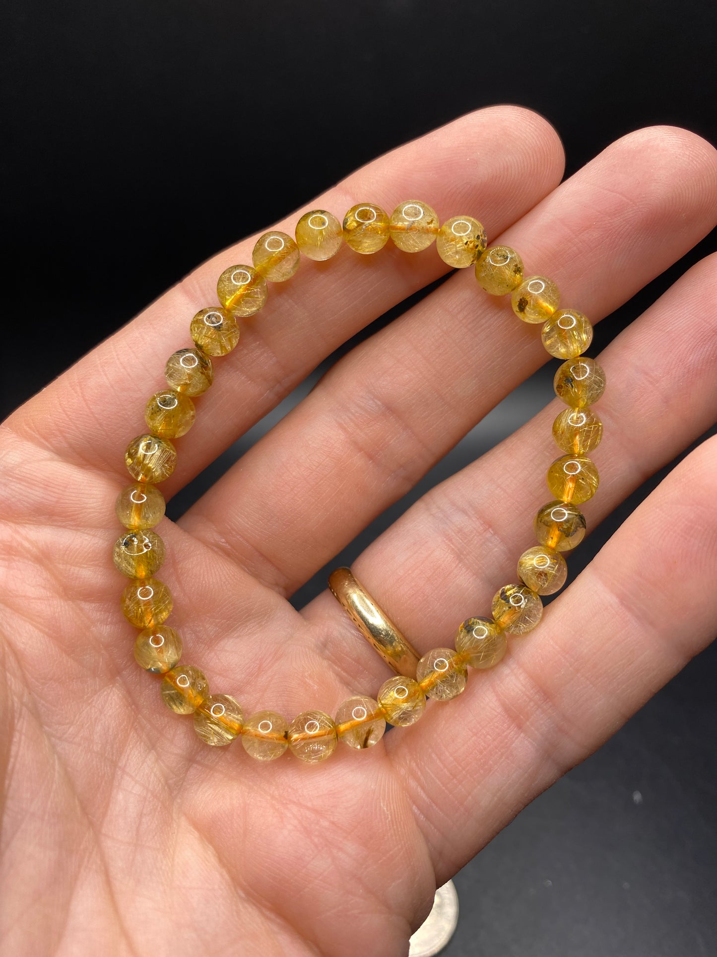 Golden Rutile Bracelet - 5-6mm