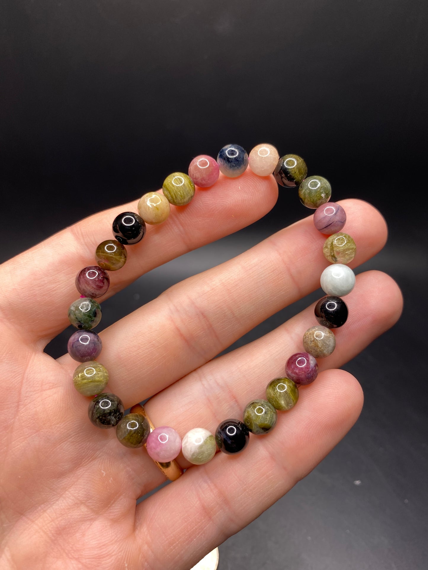 Multicolor Tourmaline Bracelet - 7mm