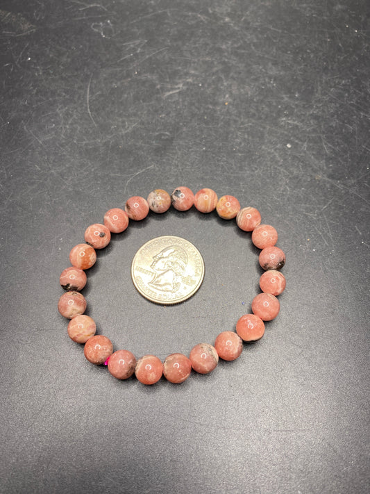 Rhodochrosite Bracelet - 6-8mm