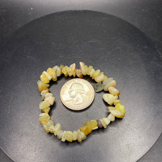 Yellow Opal Chip Bracelet