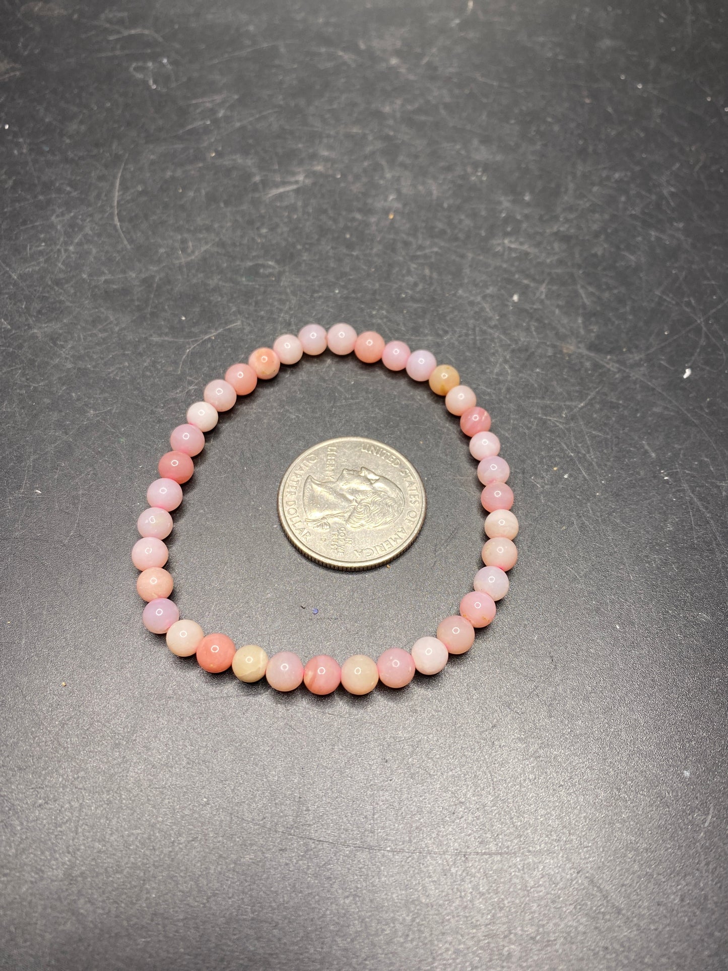 Peruvian Pink Opal Bracelet - 4-6mm