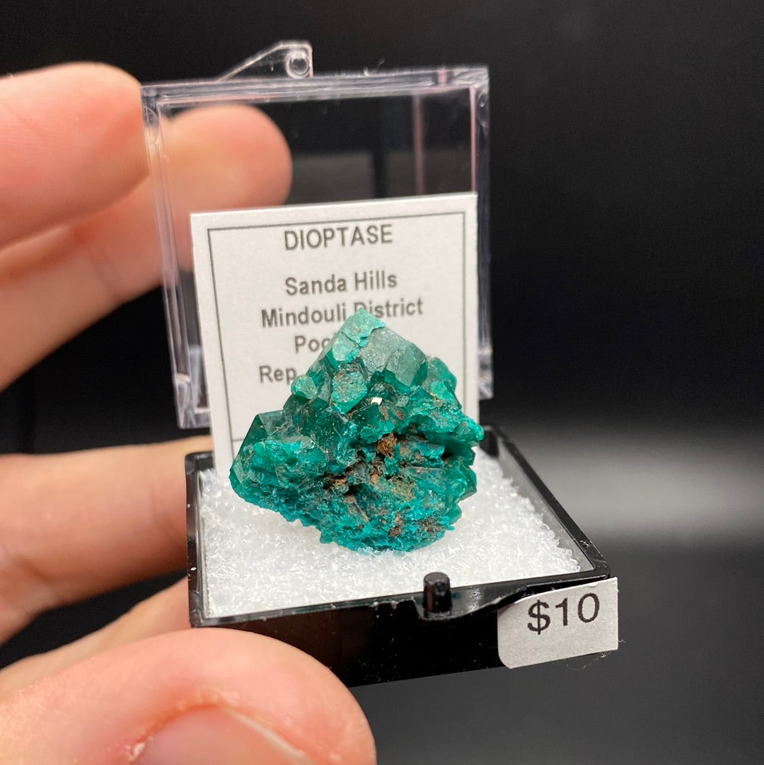 Dioptase Thumbnail Specimen - Rep of Congo