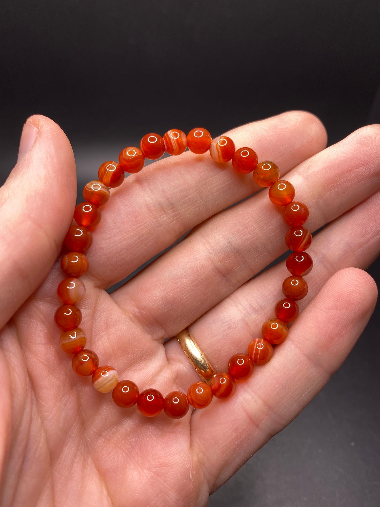 Carnelian Bracelet - 6mm