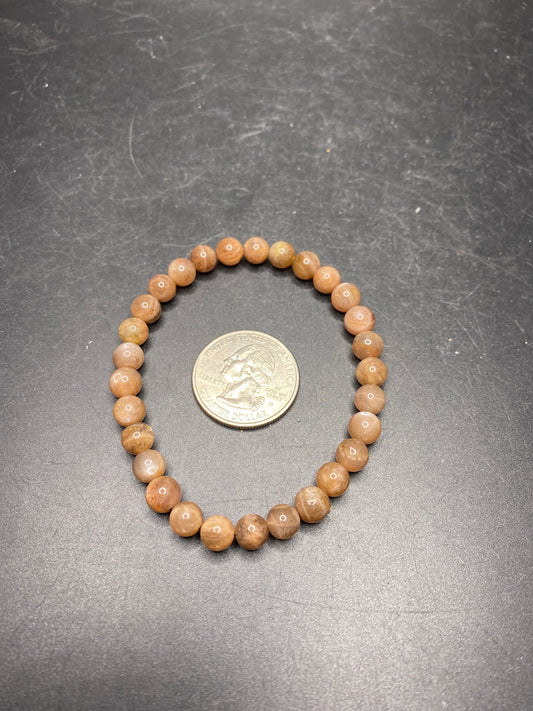 Sunstone Moonstone Bracelet - 5-7mm