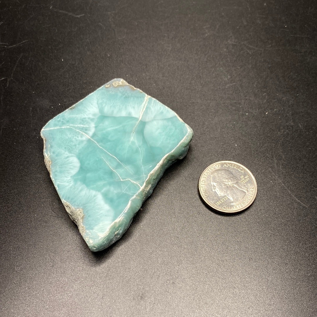 Larimar Polished Slabs - Medium B grade - Dominican Republic