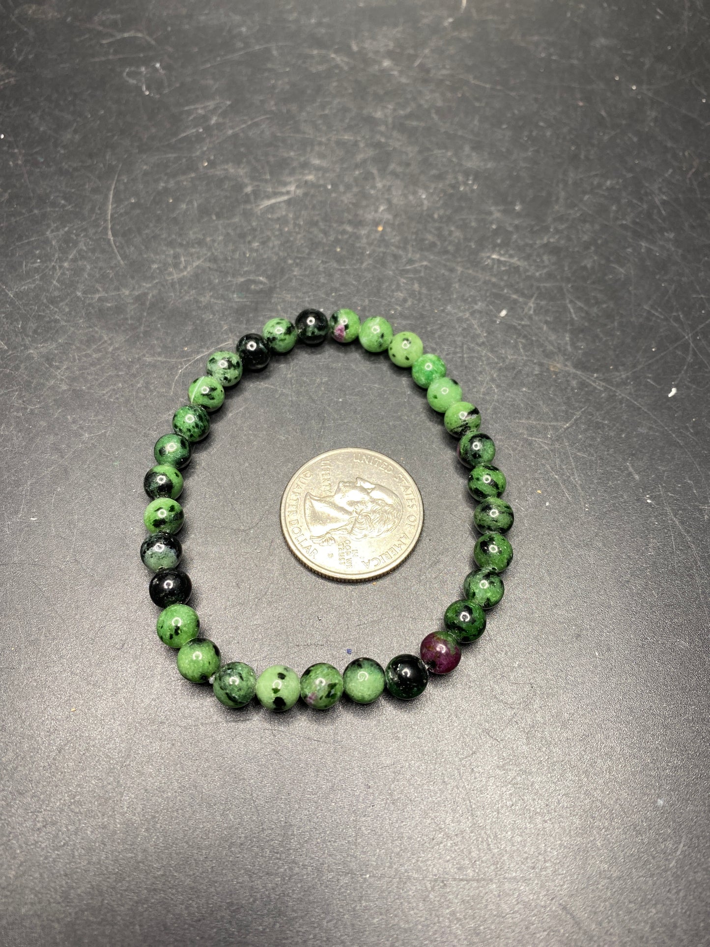 Ruby Zoisite Bracelet - 6mm