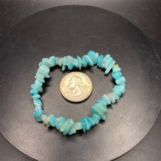 Peruvian Amazonite Chip Bracelet