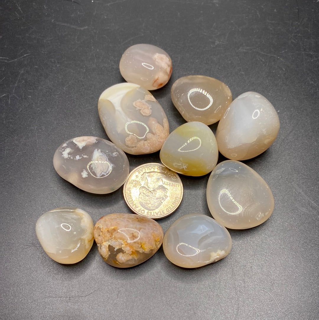 Flower Agate Tumbles