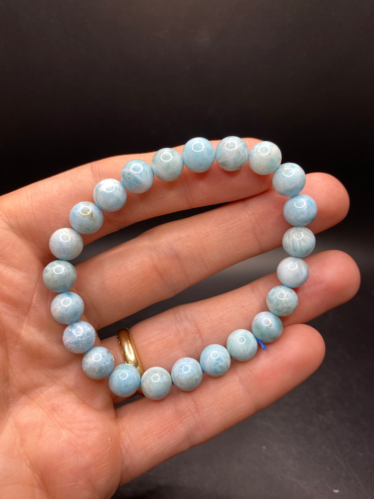 Larimar Bracelet - 8-9mm