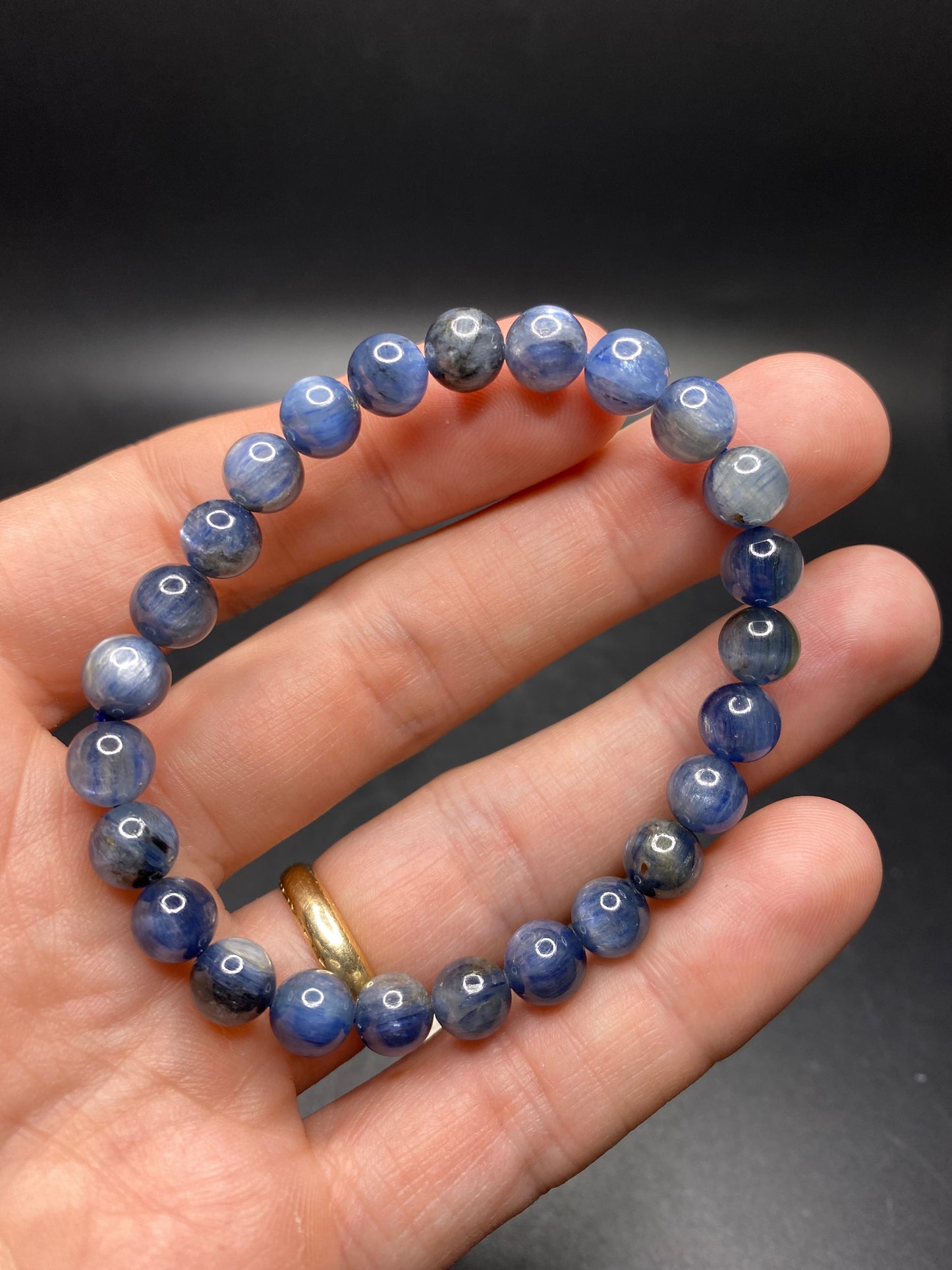 Blue Kyanite Bracelet - 7mm