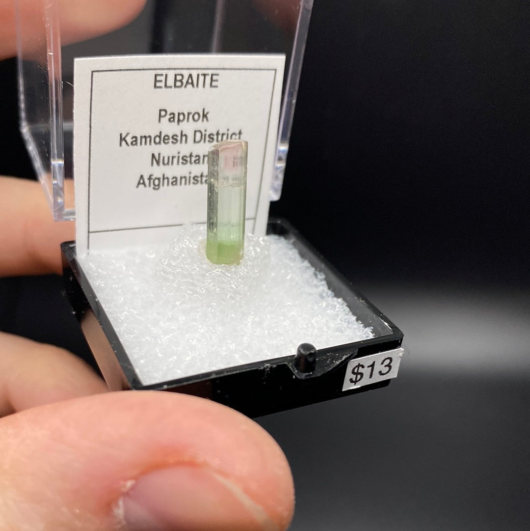 Elbaite Tourmaline Thumbnail Specimen - Afghanistan