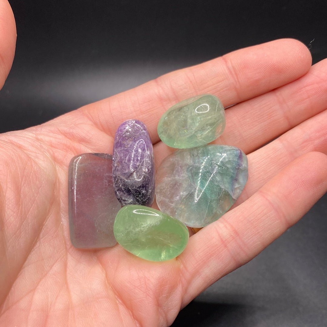 Tumbled Fluorite AA Grade