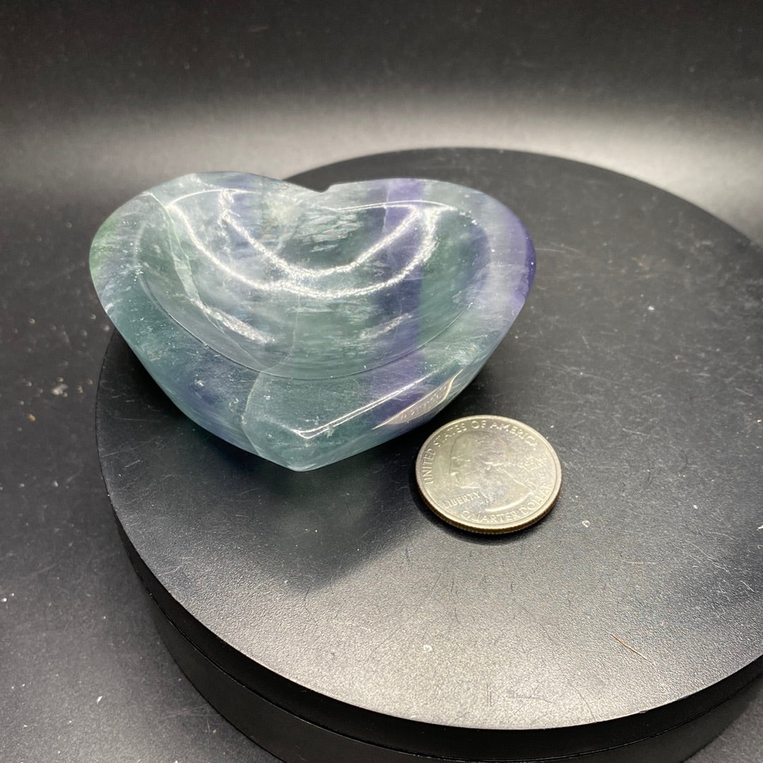 Fluorite Heart Bowl D