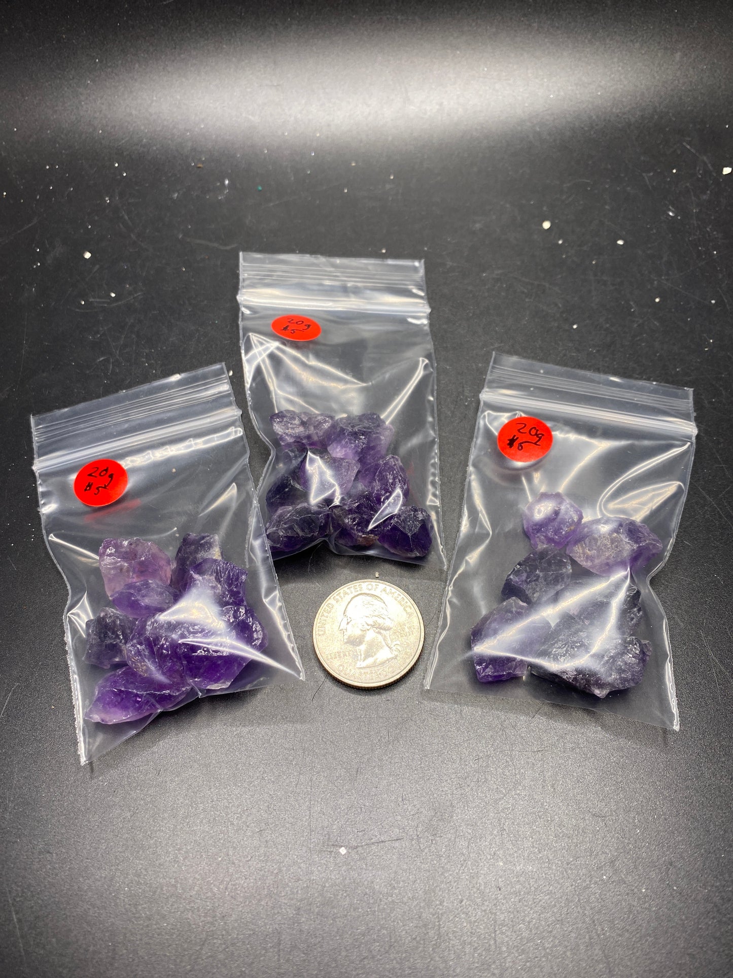 Amethyst Rough - Facet Quality - 20g bag - Zimbabwe