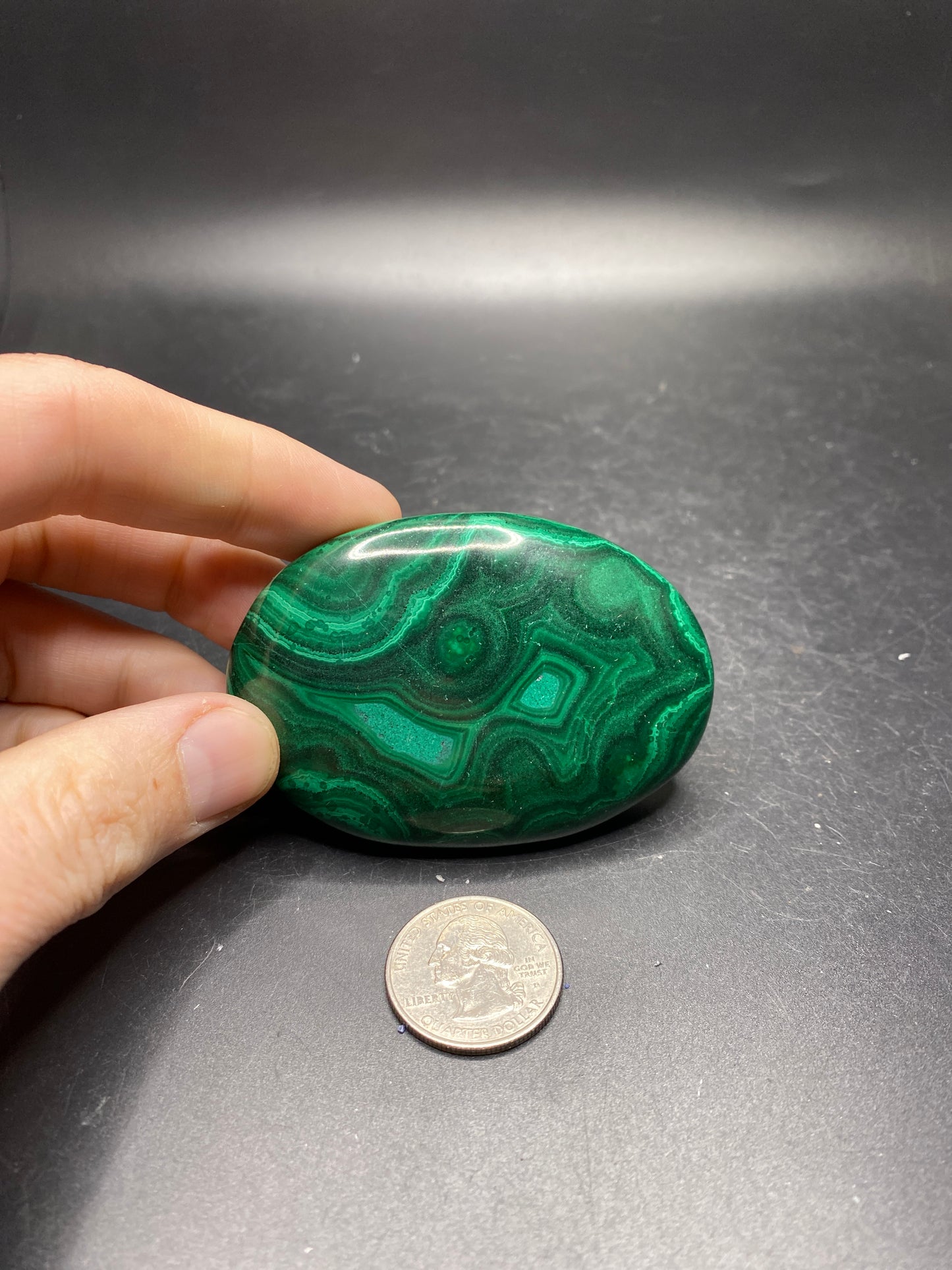 Malachite Palmstone - Congo