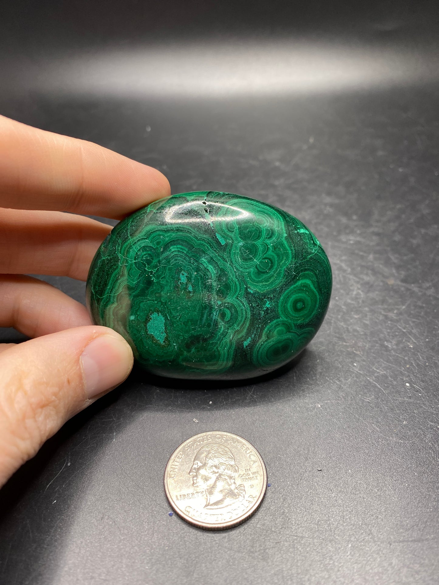 Malachite Palmstone - Congo