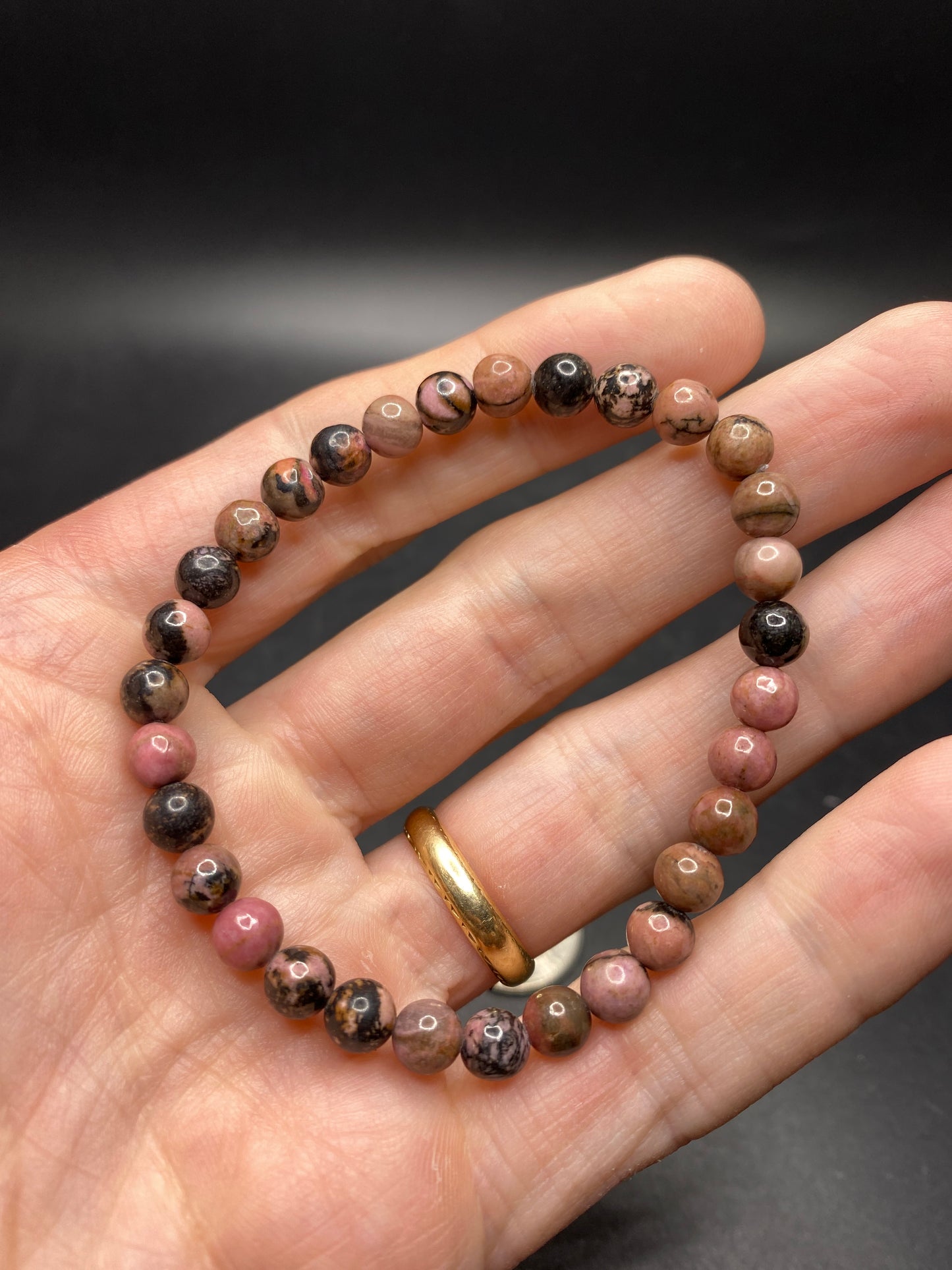 Rhodonite Bracelet - 6mm