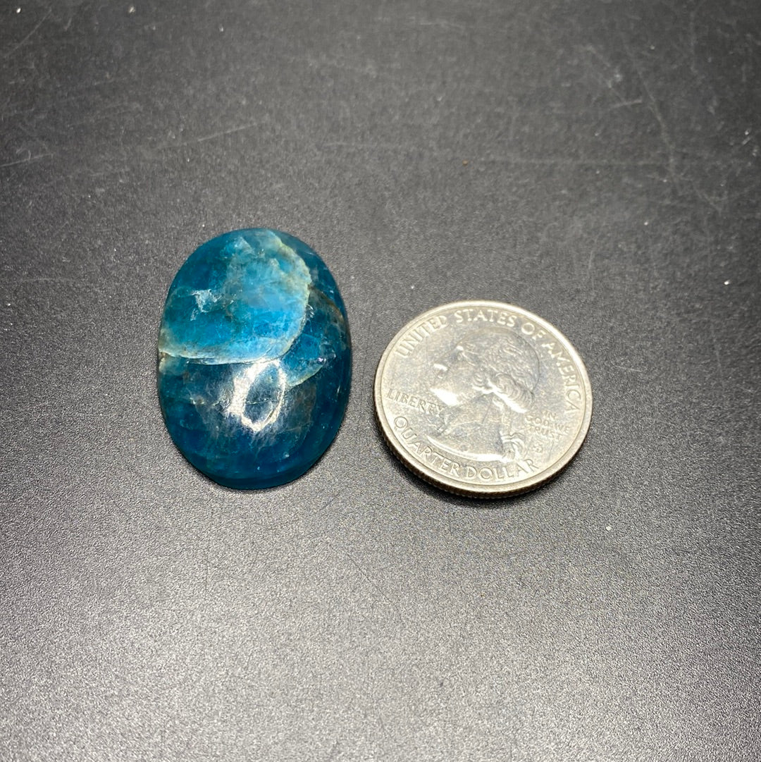 Blue Apatite Cabochon - Medium - 5-10g