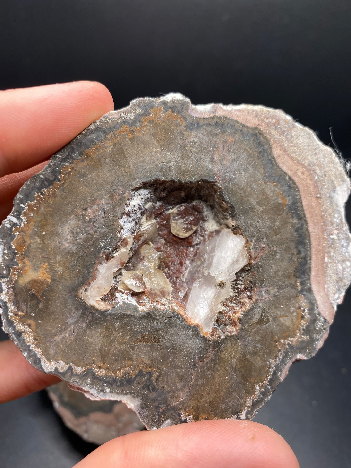 Geode Pair with Calcite - Mexico