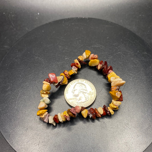 Mookaite Jasper Chip Bracelet