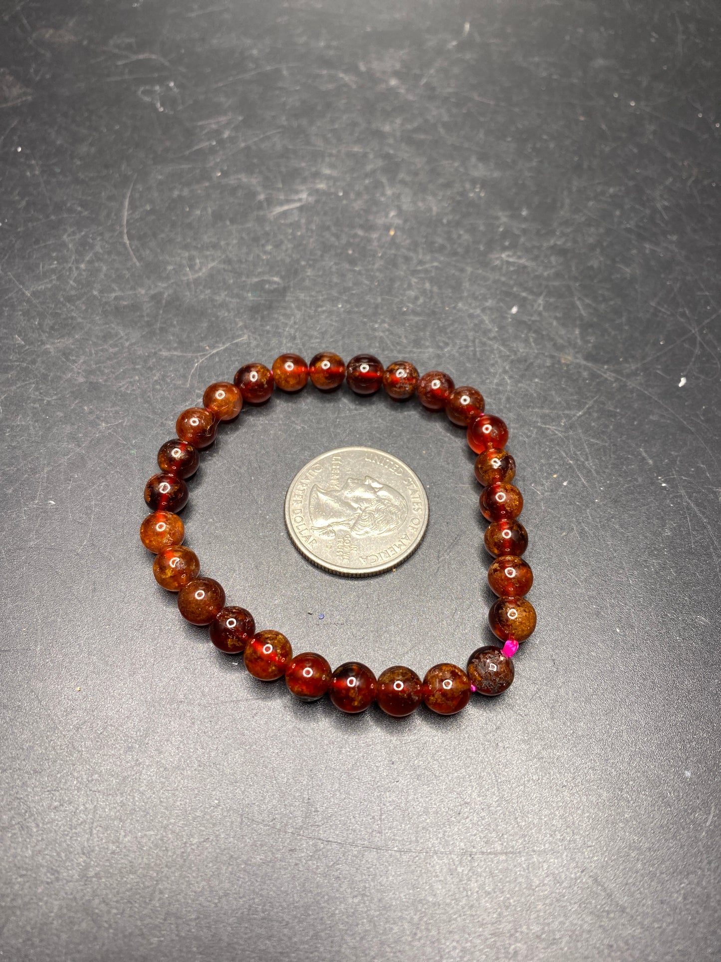 Hessonite Garnet Bracelet - 6-8mm