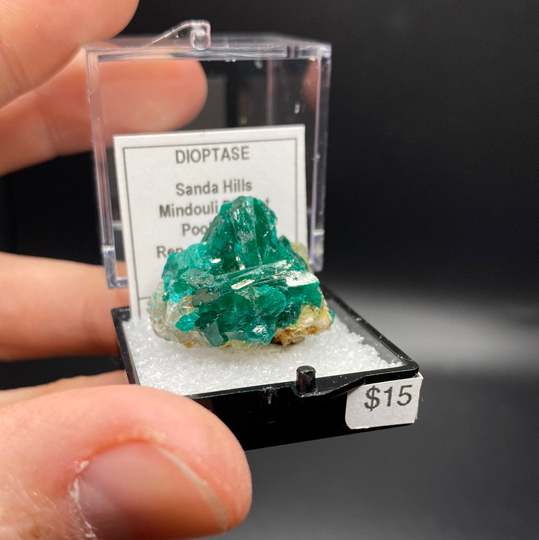 Dioptase Thumbnail Specimen - Rep of Congo