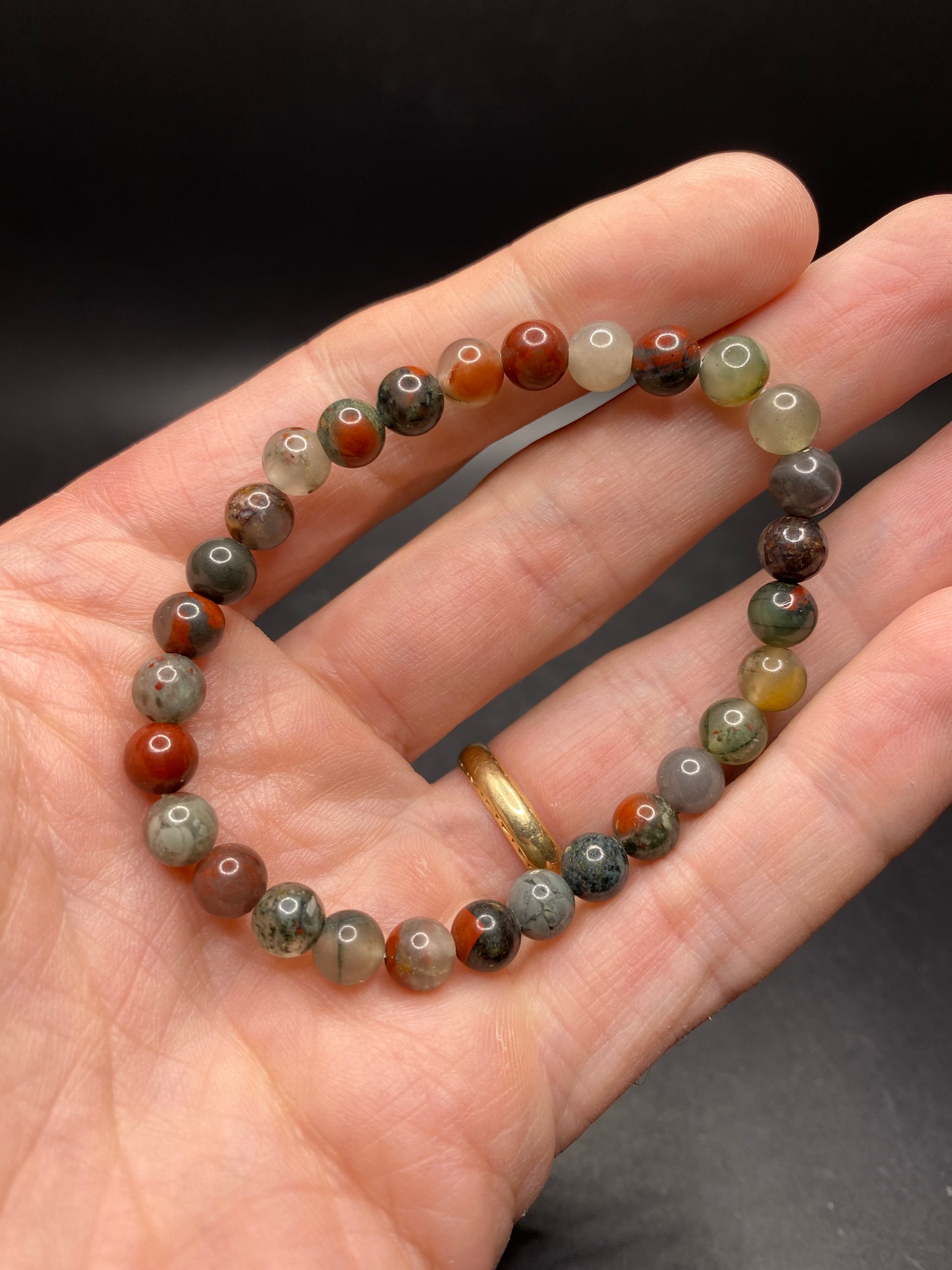 Bloodstone Bracelet - 6-7mm