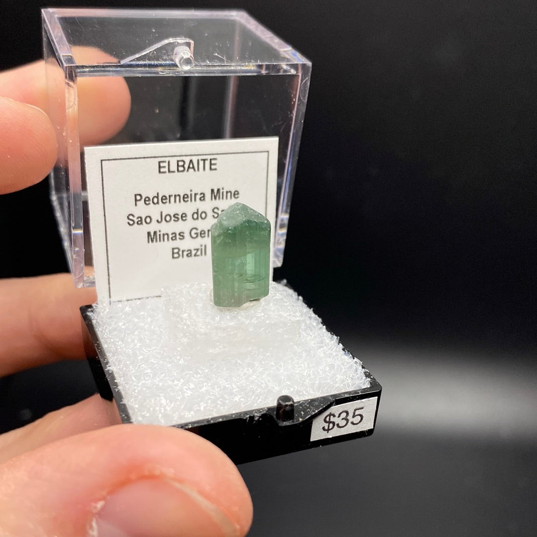 Elbaite Tourmaline Thumbnail Specimen - Brazil