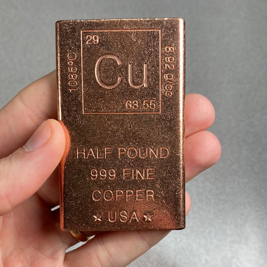 Copper Bar - .999 Fine - .5 LB