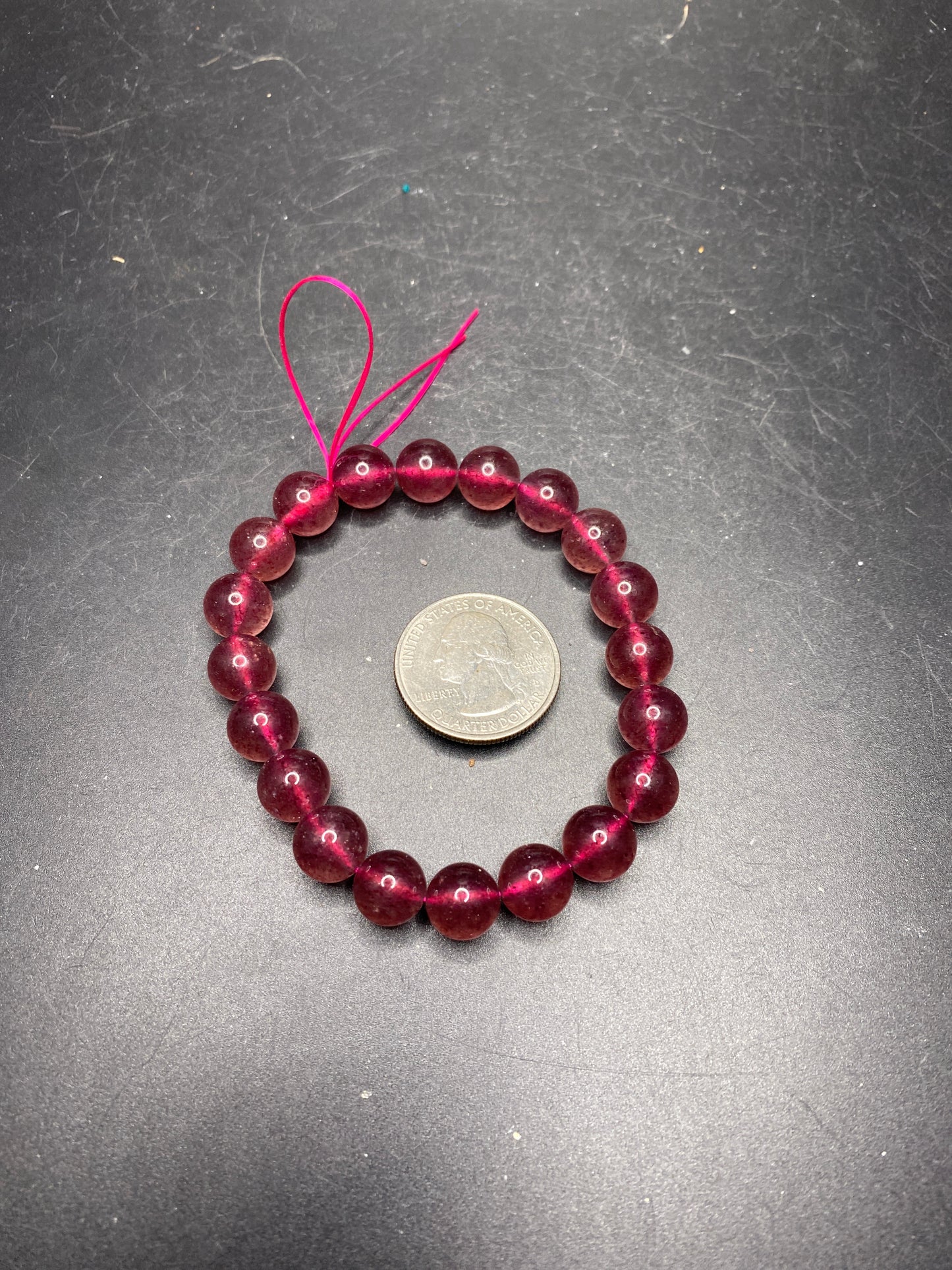 Strawberry Quartz Bracelet- Small / Medium Bead